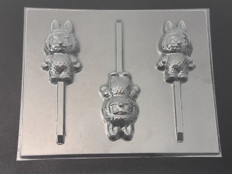 595sp La Monster Doll Chocolate or Hard Candy Lollipop Mold